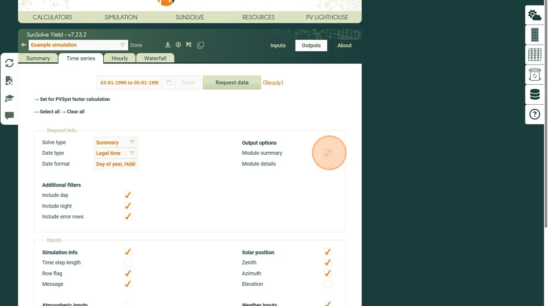 Enable module summary option