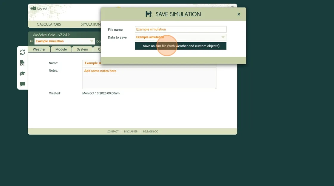 Click save button