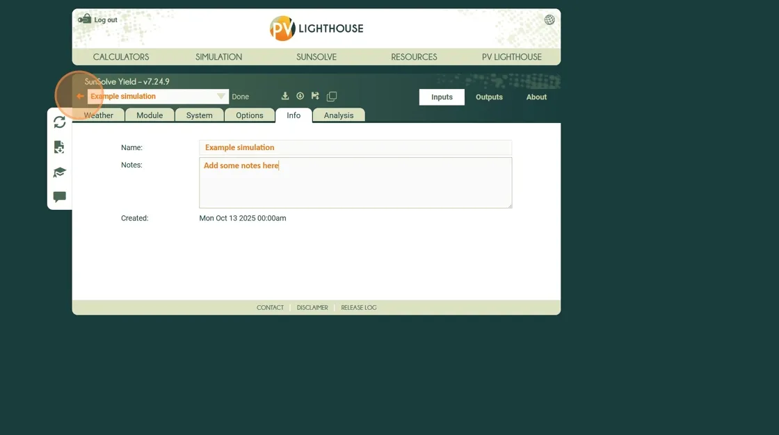 Return to project library